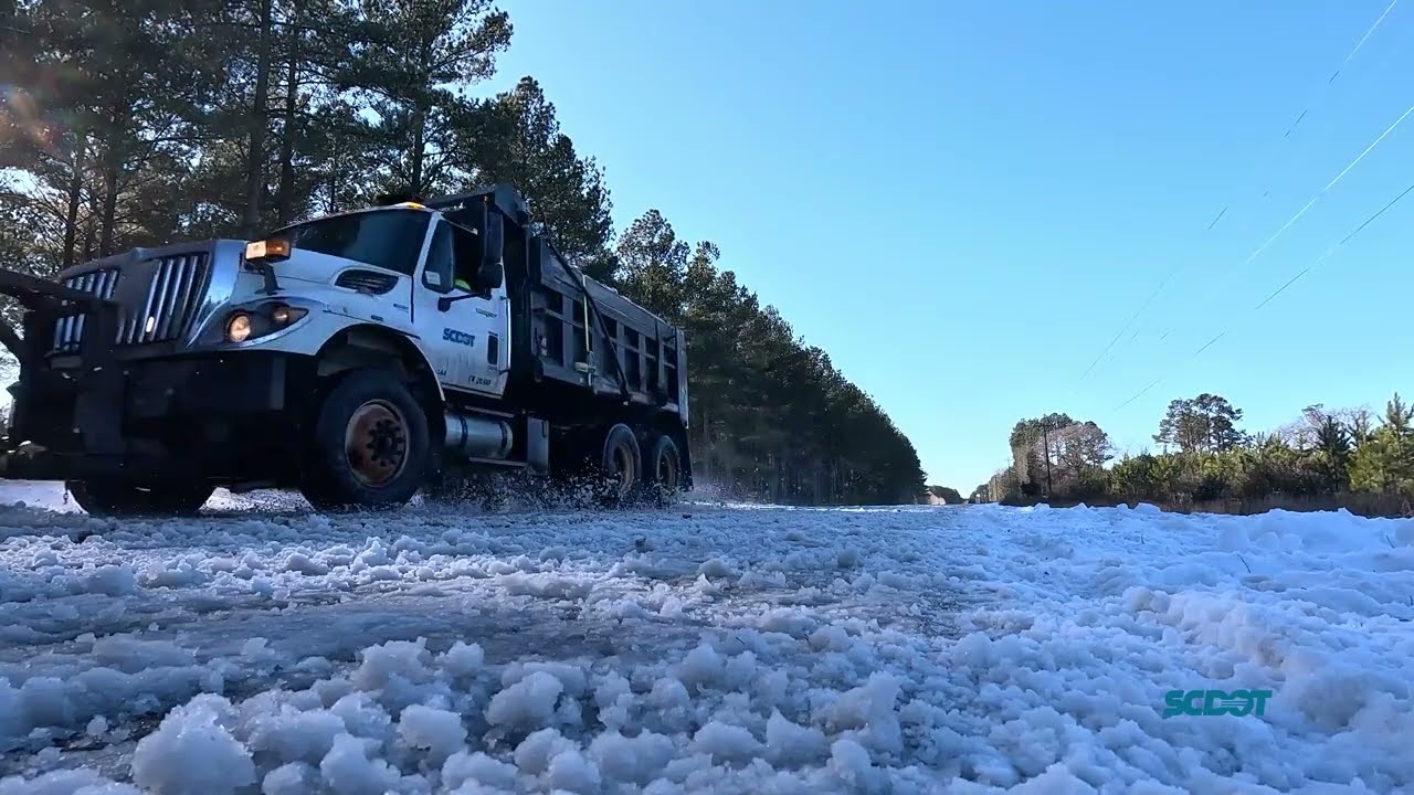 SCDOT York Chester Counties - Road Conditions, Plows Broll