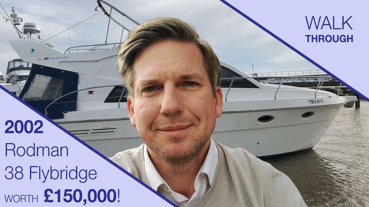 Dan inspects this 2002 Rodman 38 Flybridge that James bought blind