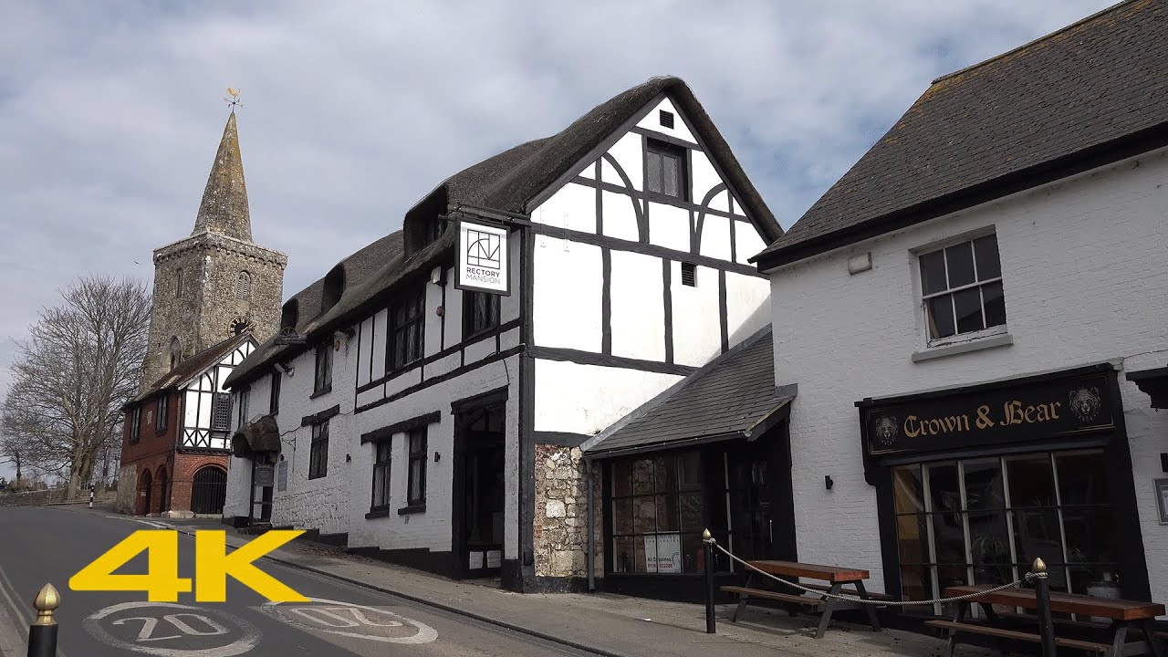 Brading, Isle of Wight Walk: Town Centre【4K】