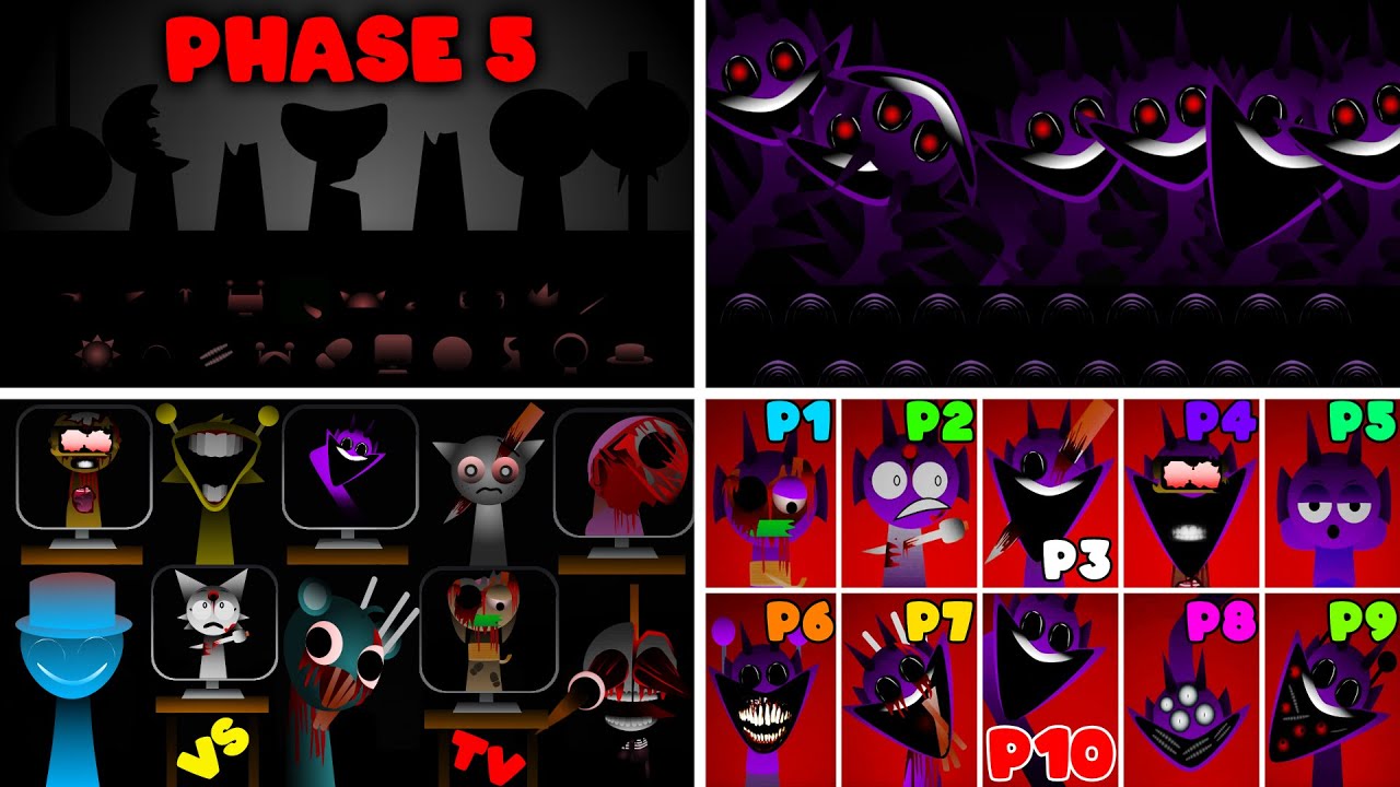 Phase 1,2,3,4,5,6,7,8,9,10 Vs Mr. Fun Computer in Incredibox Sprunki Mix!