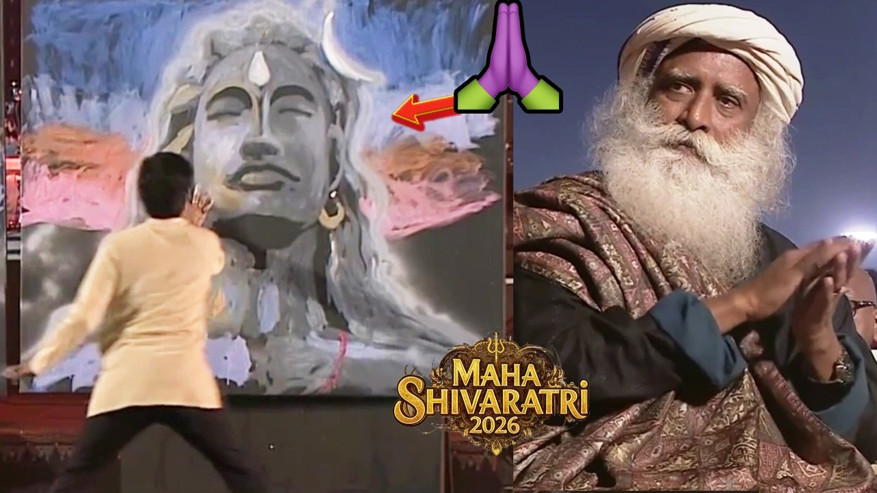 Maha Shivaratri 2026 Lord Shiva Live Art | Sadhguru Maha Shivaratri 2026 Grand Celebration