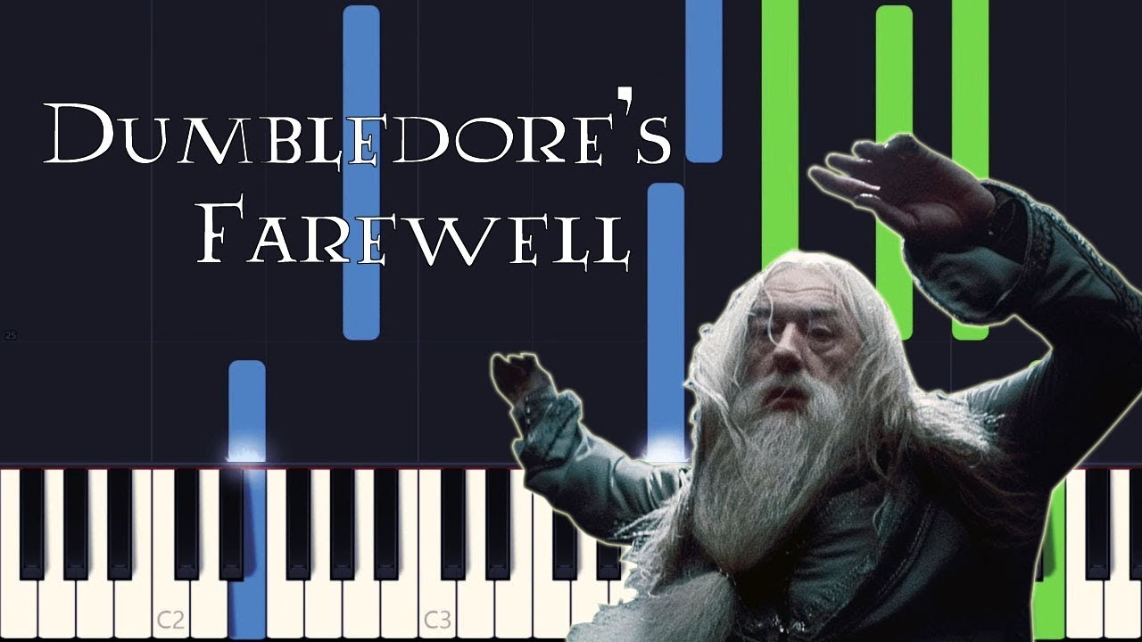 Synthesia - Dumbledore's Farewell (Harry Potter 6) [PIANO TUTORIAL + SHEET MUSIC]