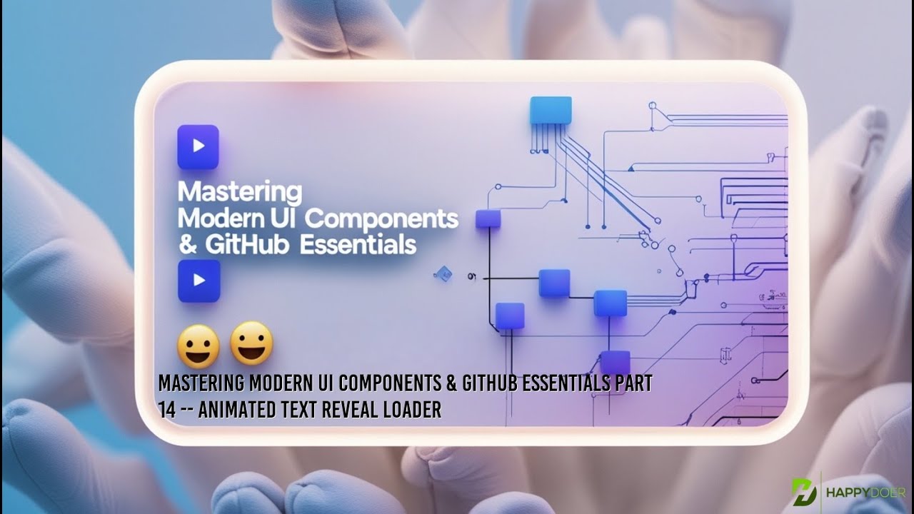 🧱 Mastering Modern UI Components & GitHub Essentials Part 14 – Animated Text Reveal Loader 📝✨