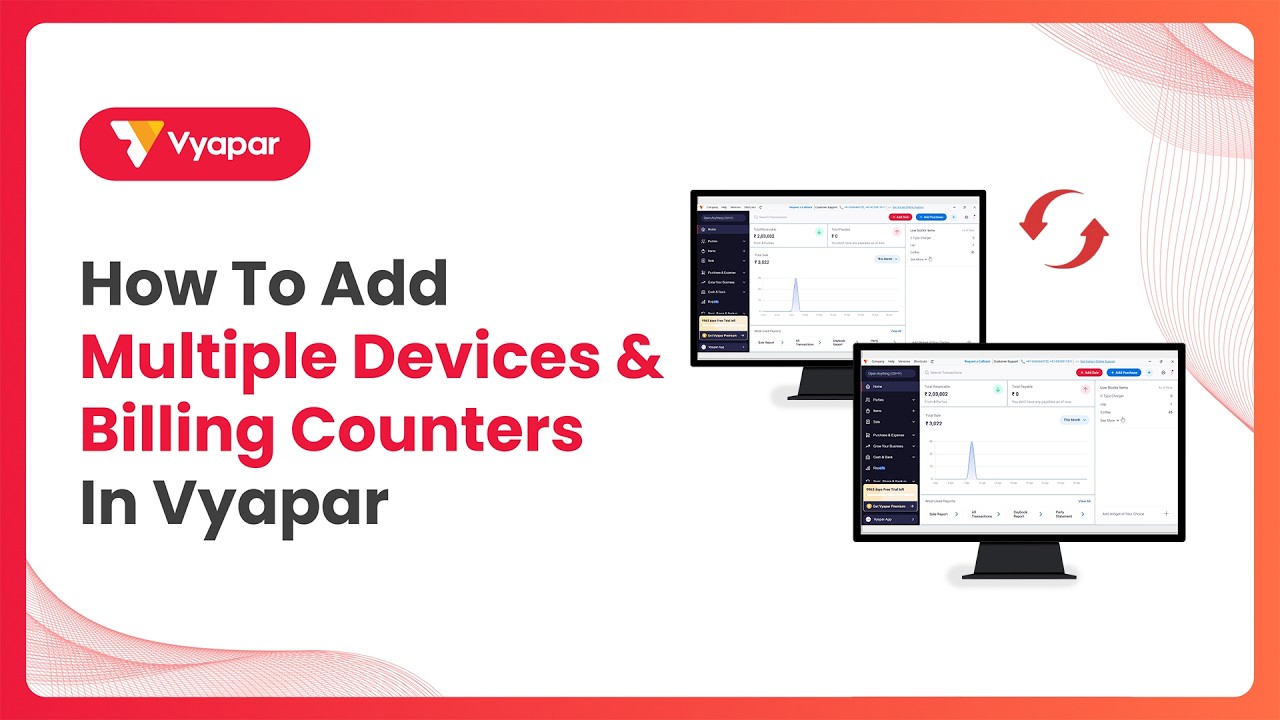 How to Use Vyapar on Multiple Devices & Billing Counters