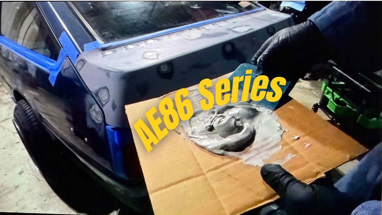 Learning Bodywork on My AE86 | Bondo Filling & Sanding
