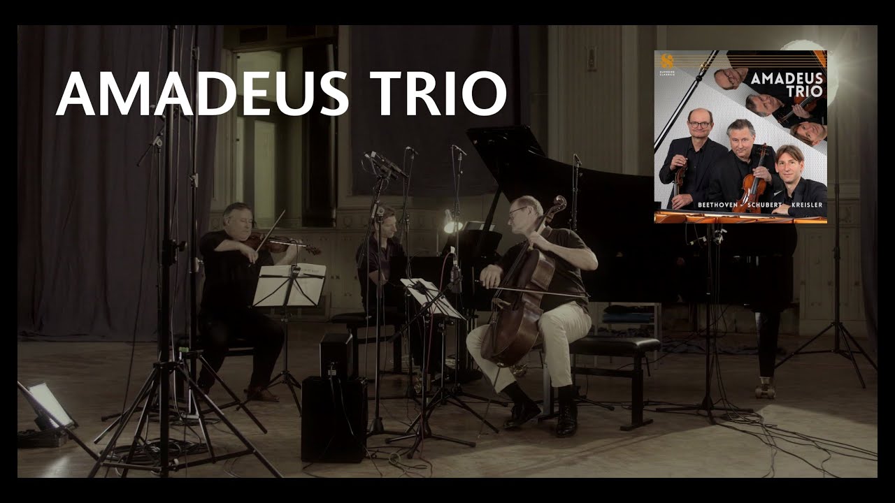 Amadeus Trio on their debut album featuring trios by Beethoven, Schubert and Kreisler