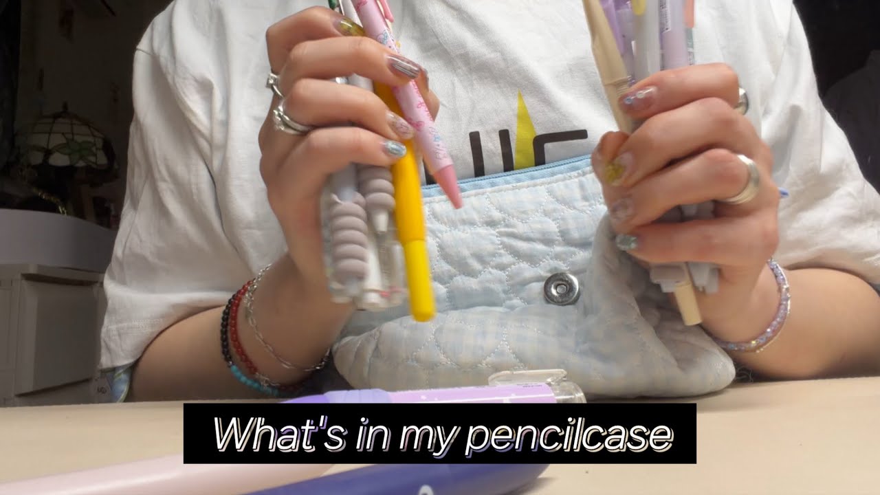 [ASMR]공부하기 싫어서 찍어버린 수다와 왓츠인마이필통 ✏️🩷I Didn’t Want to Study So I Filmed | What’s In My Pencil Case 