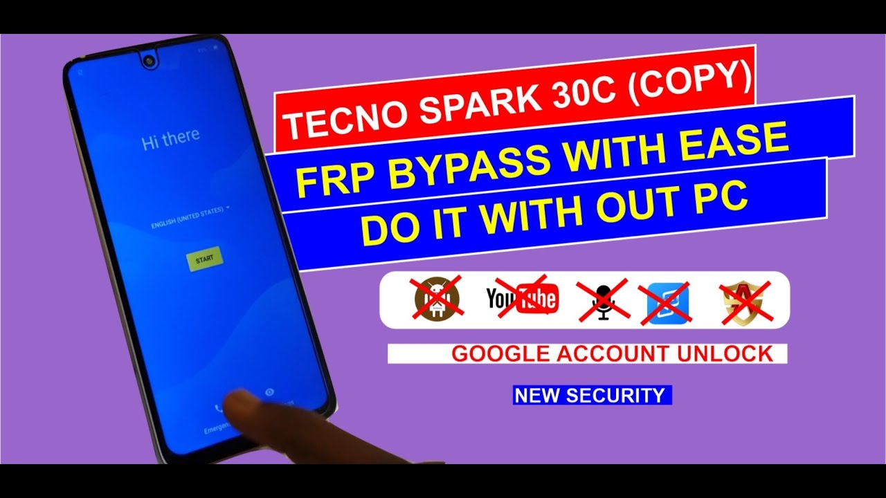 Google Account Unlock for all TECNO SPARK 30C (COPY) 🔐 ||FRP BYPASS 2025 best practice📲 No PC needed
