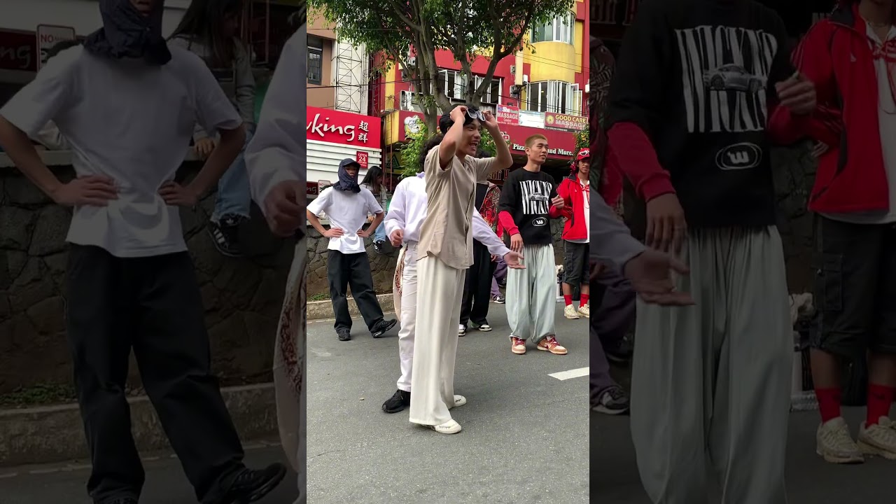 Baguio Street Dance Community busking at Session Road, Baguio City | September 7, 2025