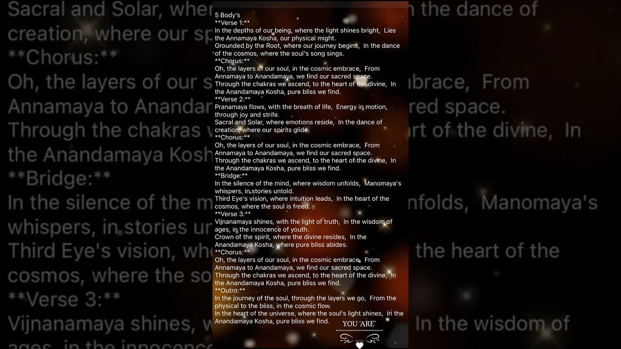 Five Bodies / You Are 🌺💛🕉️💛🌺