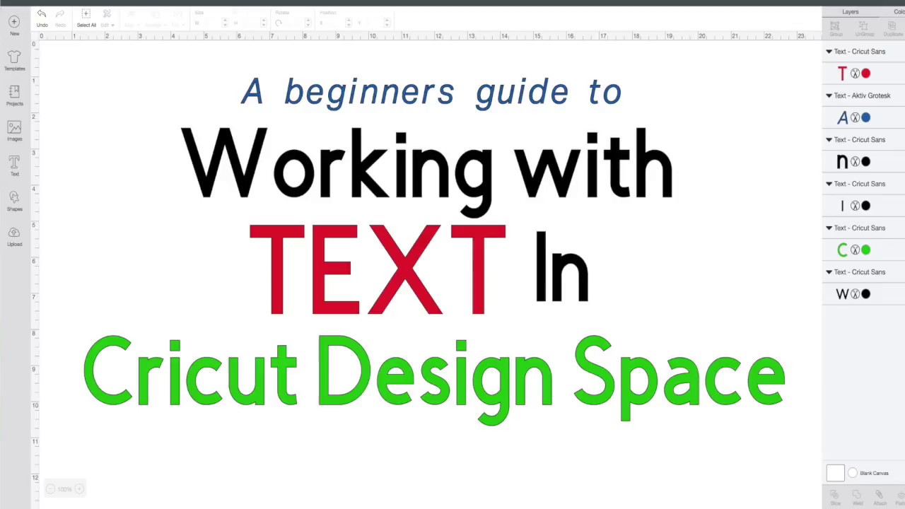 Работа с текстом и шрифтами в Cricut Design Space — руководство для начинающих