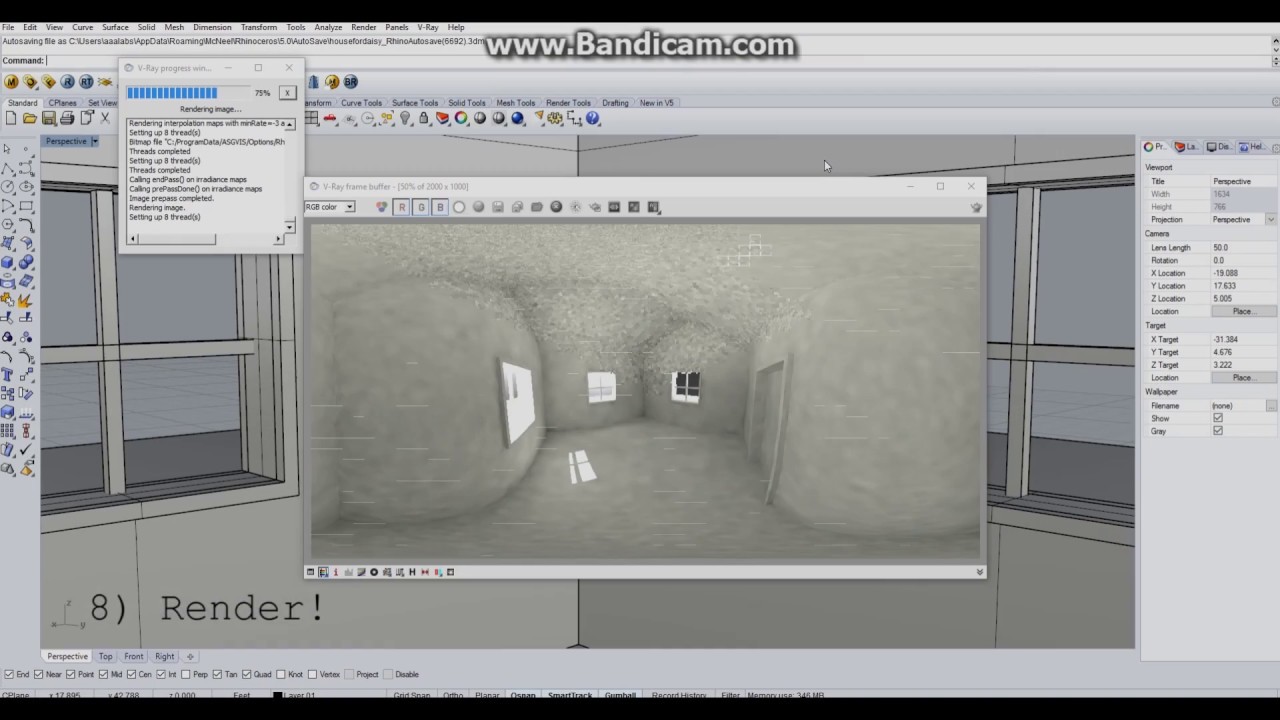 Rhino Vray 360 VR Tutorial
