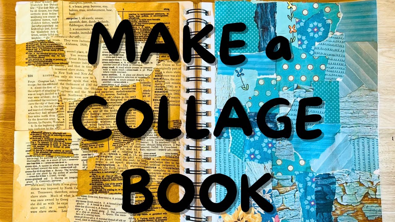 Why GLUE BOOKS? Make a COLLAGE GLUE Book with ME | #gluebooks #gluebookjournal