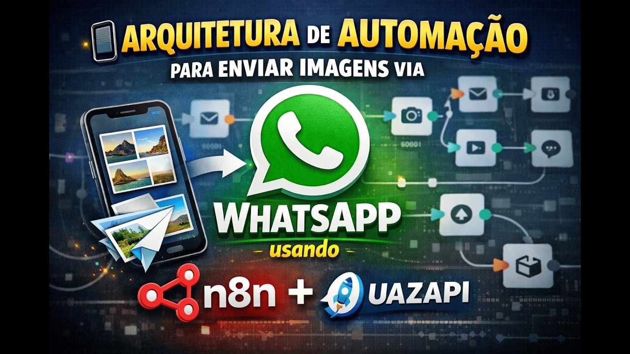 📱 Arquitetura de Automação  para enviar imagens via WhatsApp usando n8n + UAZAPI