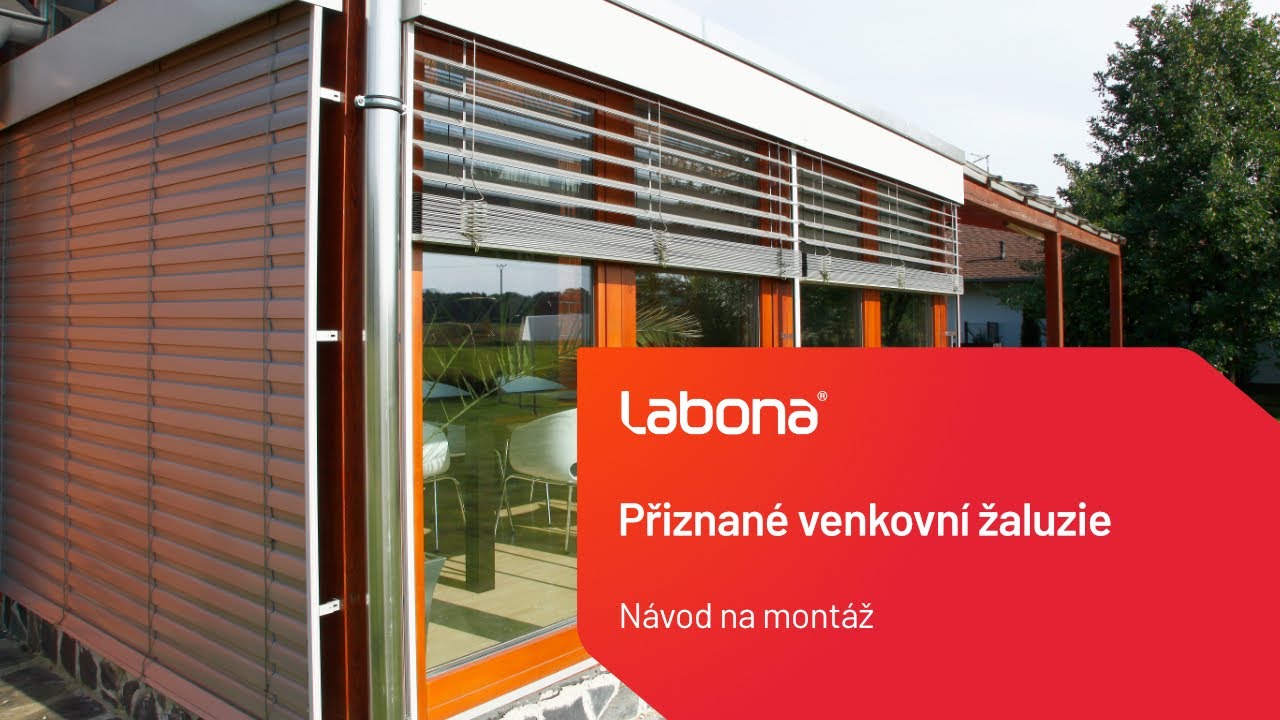 Návod na montáž přiznané venkovní žaluzie - Labona.cz