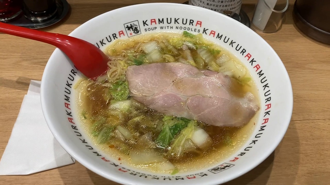 Oishi Ramen at KAMUKURA in Shibuya Tokyo