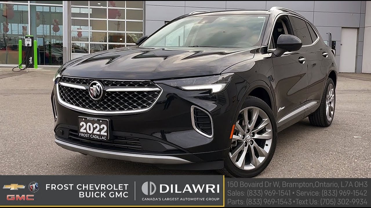2022 Buick ENVISION Avenir AWD 1Own Clean CarFax Blind Spot|Rates from 4.99% at FROST Stock T5470A