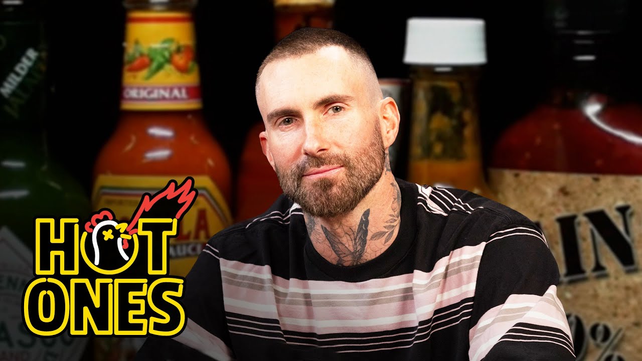 Adam Levine Gives a Halftime Speech While Eating Spicy Wings | Hot Ones