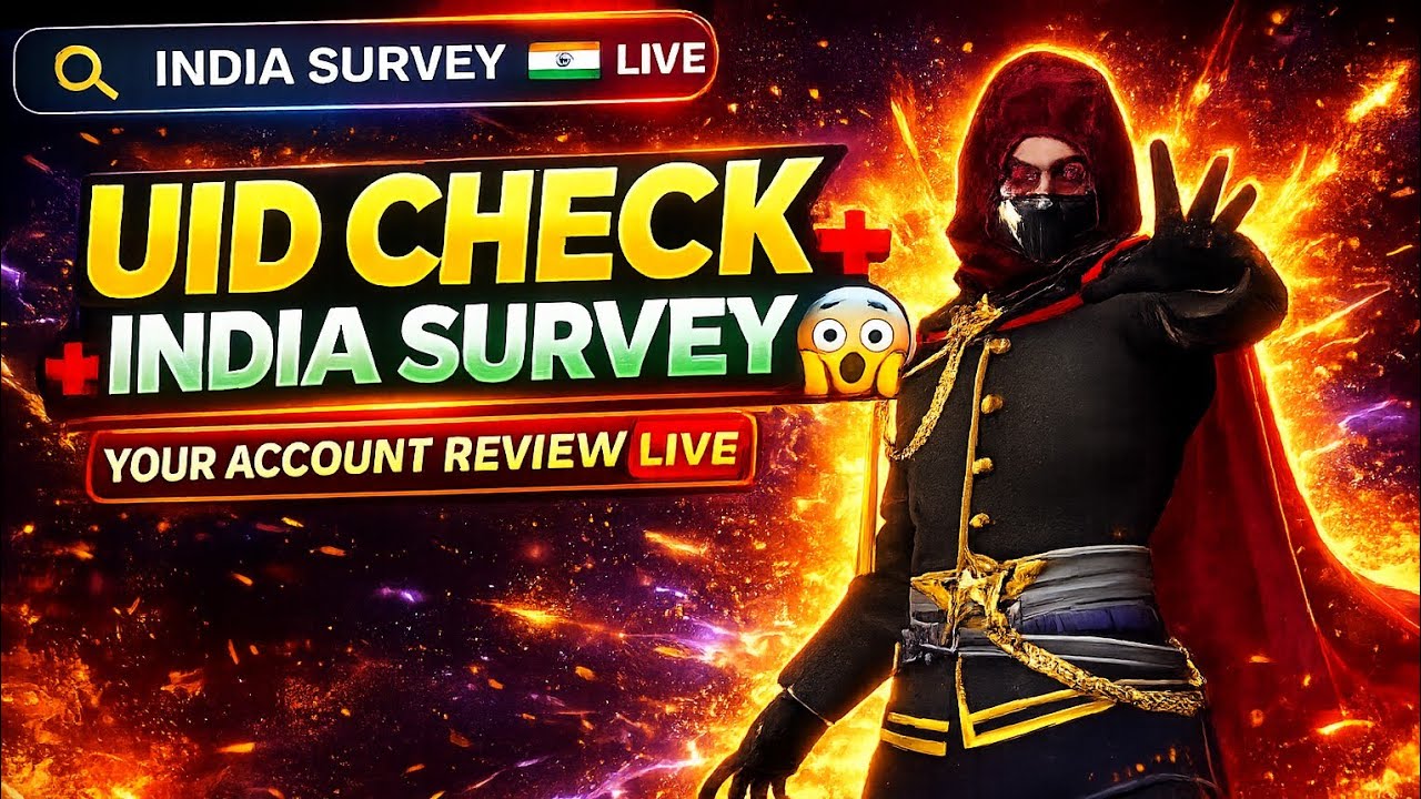 LIVE UID CHECK INDIA 🔴 ACCOUNT REVIEW + SURVEY 🔥
