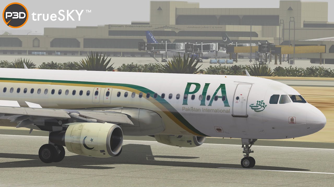 Prepar3D v5 | Domestic flight from Lahore to Karachi | trueSKY | Aerosoft A320