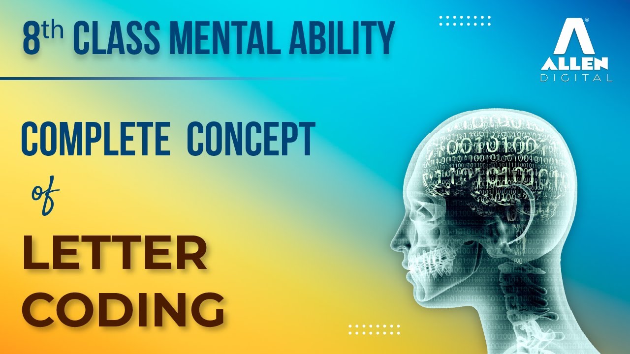 Letter Coding | Coding and Decoding | Mental Ability | @ALLENOnlineOfficial