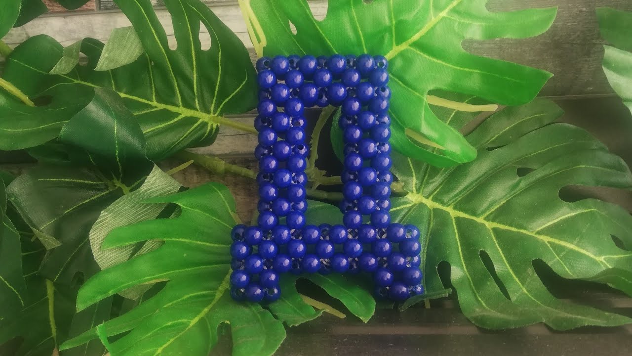 Diy letter of beads 