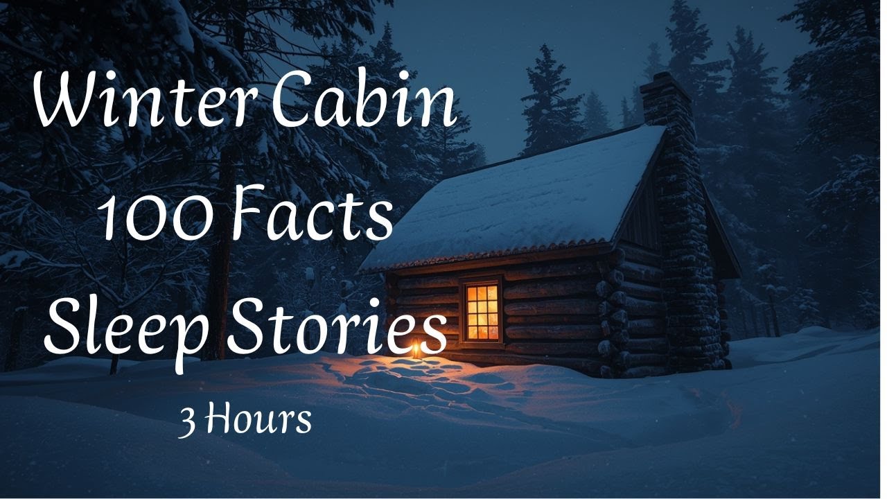Snowy Woodland Cabin ASMR | 100 Facts Snow, Broths & Winter Nights | Stories for Relaxation 3 Hours