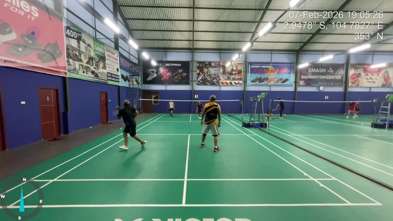 Mabar 🏸 Palembang || Jafar/Adit vs Jarot/Alf || Badminton Asyikk in Saturday; Feb 7, 2026