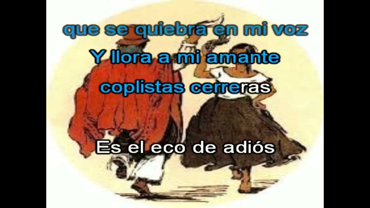 la llamadora zamba karaoke