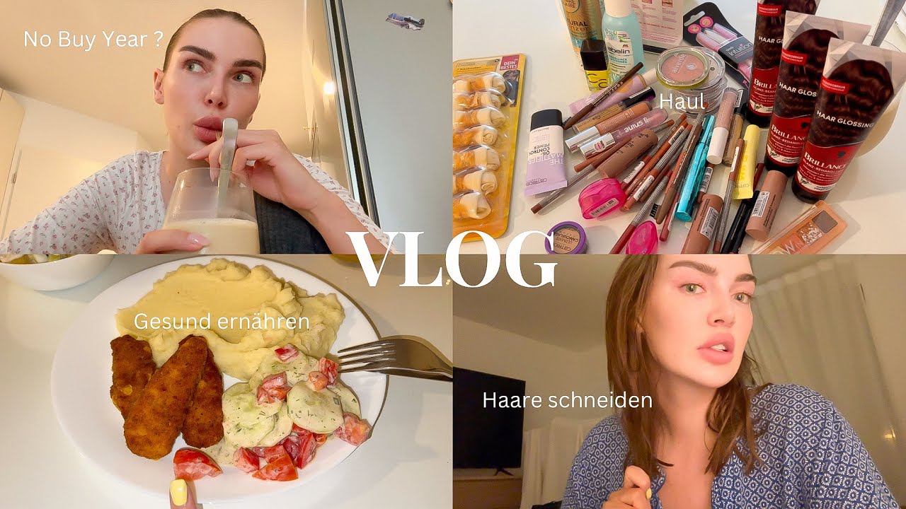 XXL DM Haul, No buy Year & Gesunde Ernährung - VLOG