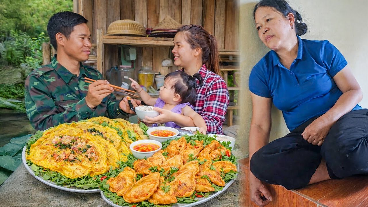 Process of Making Delicious Donuts with My Wife - Cooking Traditional Snack | LY Tiểu Hà's Husband