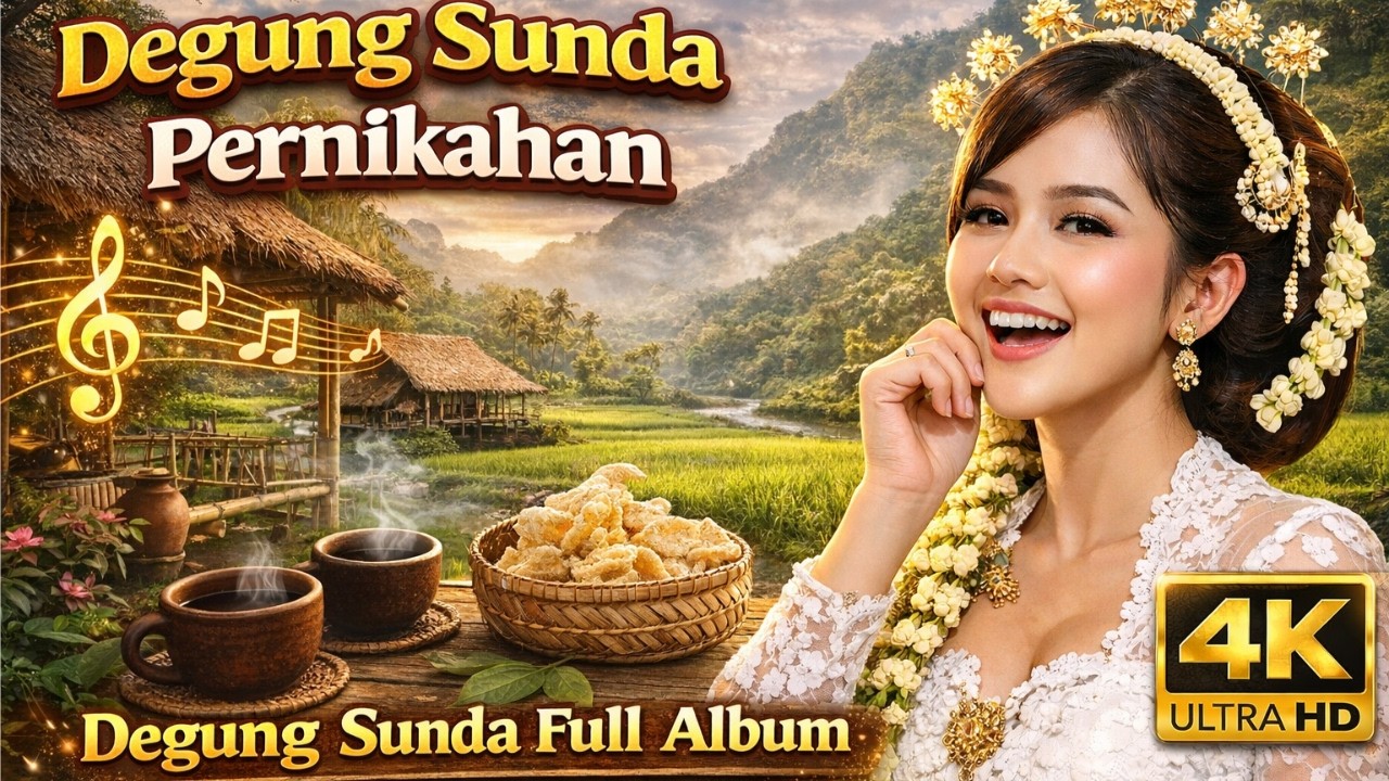 Degung Sunda Pernikahan Cocok diputar Sambil Ngopi di Saung Sawah | Degung Sunda Full Album