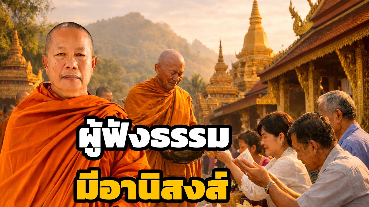 อานิสงส์จากการได้ฟังธรรม  ธรรมะคลายทุกข์ พระมหาบุญช่วย ปัญญาวชิโร 1