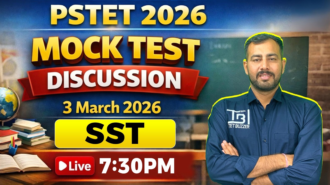 SST - PSTET 3 March Mock Test Discussion 🔥Live 7:30PM | Mangat Sir #pstet2026