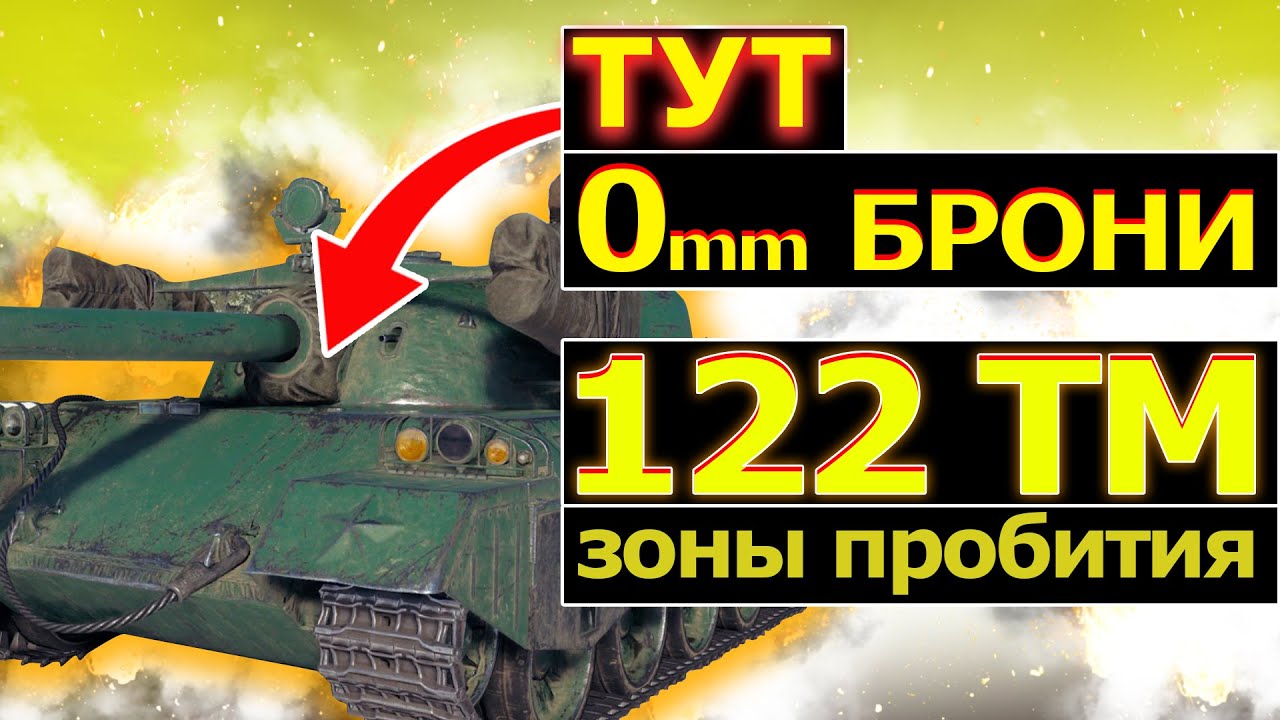 Броня 122 ТМ | Зоны пробития 122 ТМ