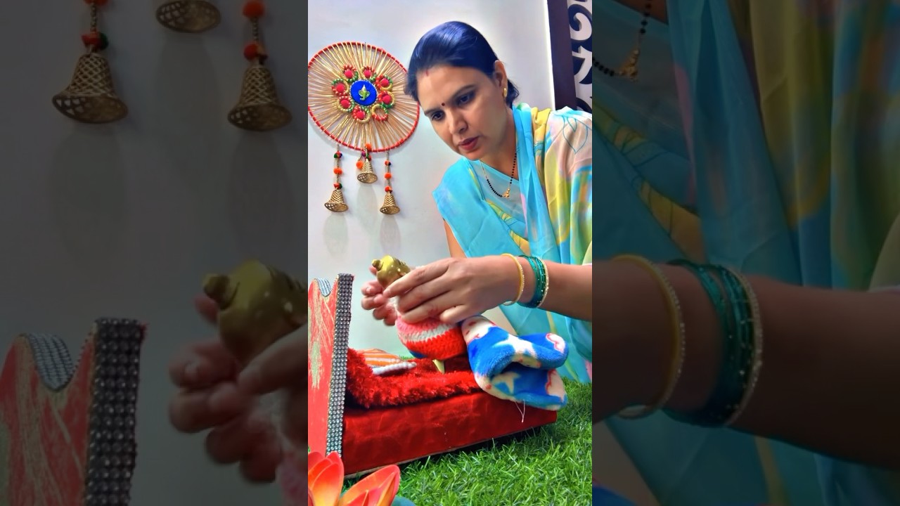 Laddu Gopal ji को कैसे जगाए #shorts #laddugopal #mypacificwall