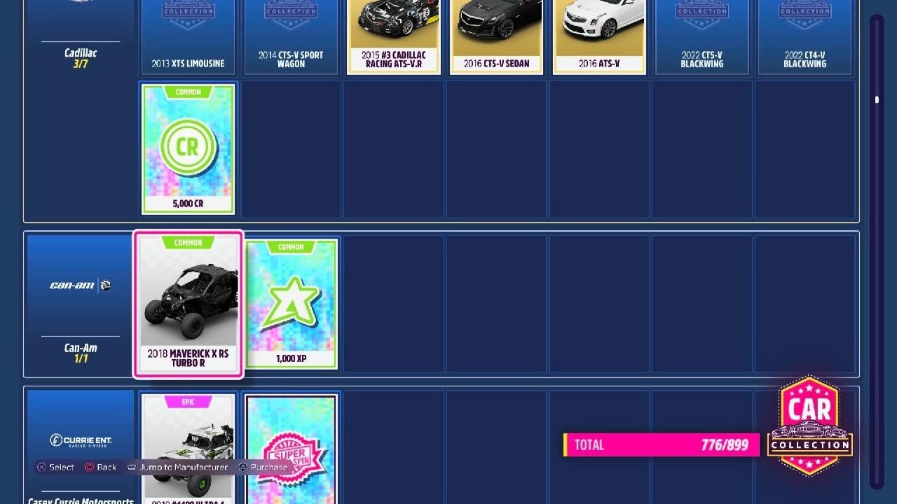 FH5 My 776 Car Collection So Far 2026
