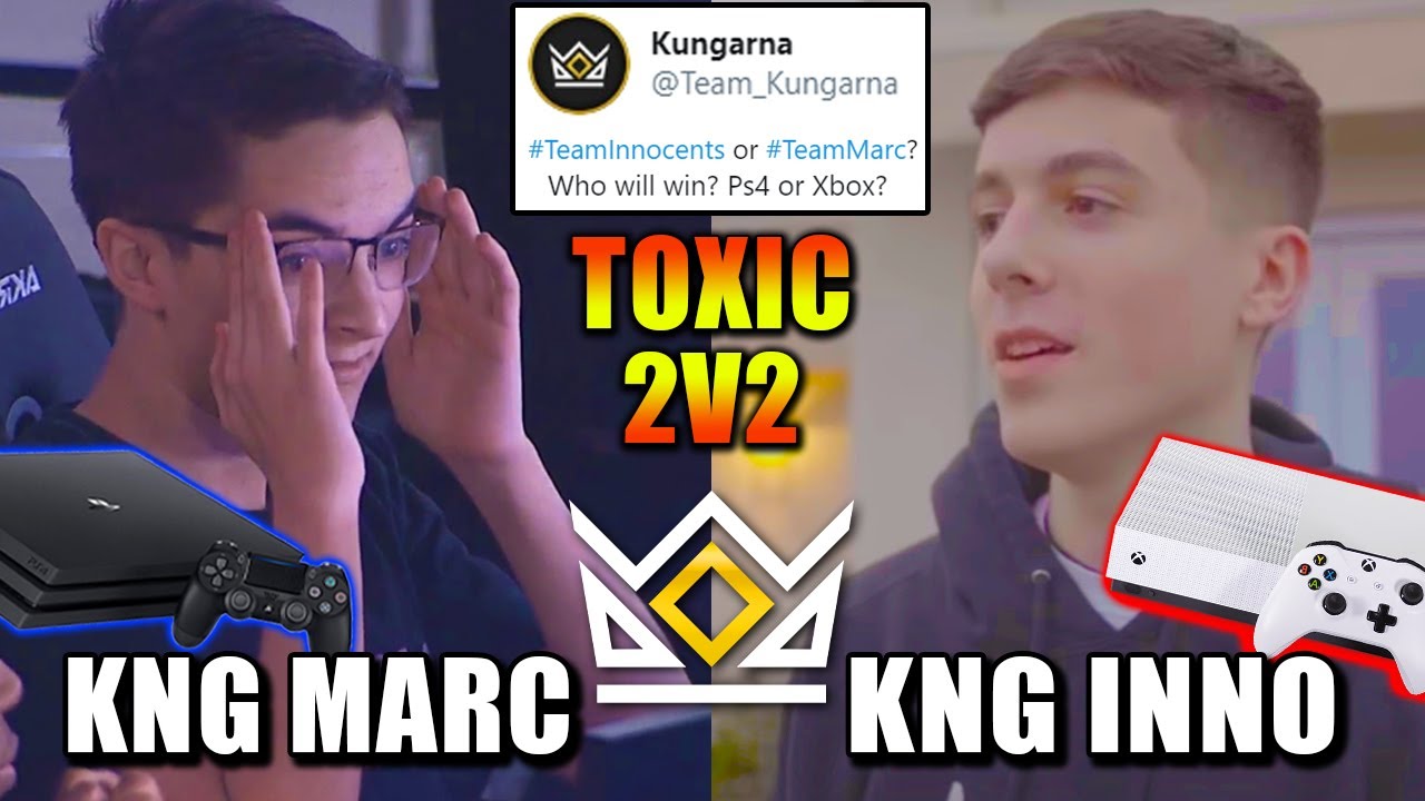 KNG Innocents & XBOX vs KNG Marc & PS4 (CRAZY 2V2 Challenge Console Wars)