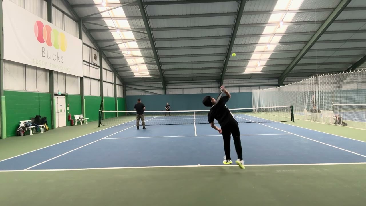 Chris/Kevin vs Edwin/Joseph @ Bucks Tennis Centre 1st set (6-2)  16/01/26