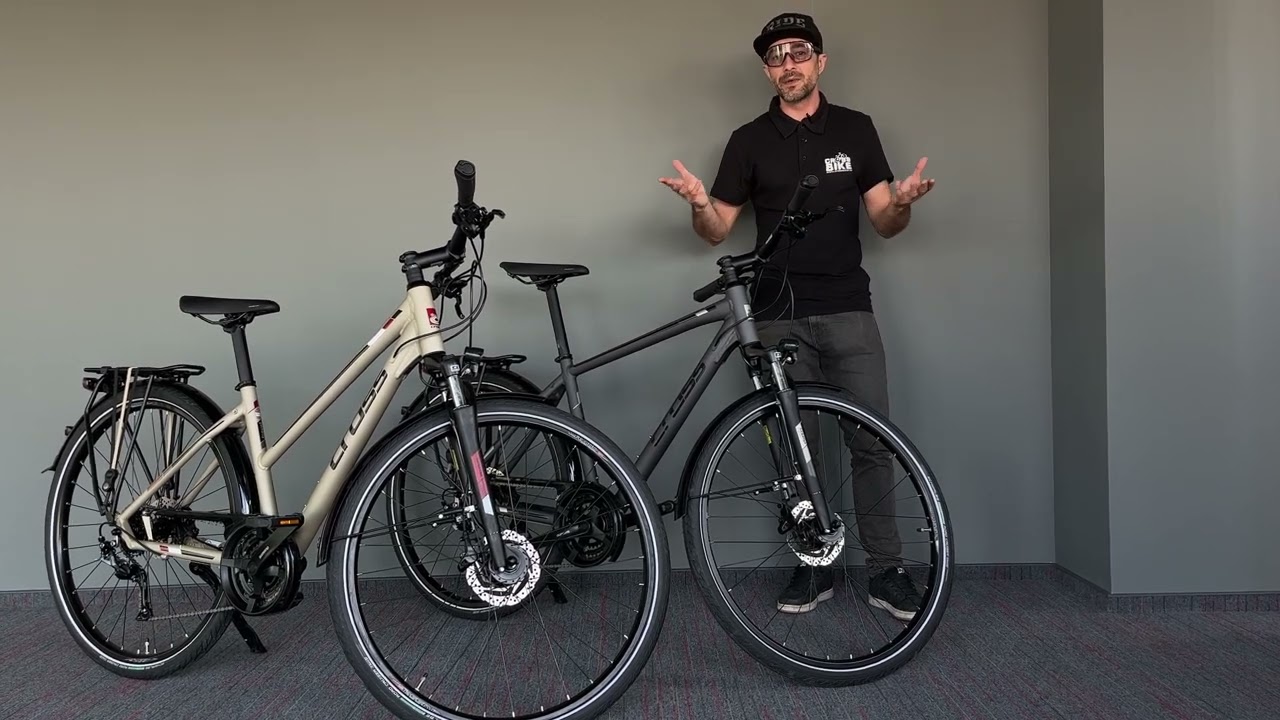 Bicicletele de trekking Cross Travel Man si Travel Lady