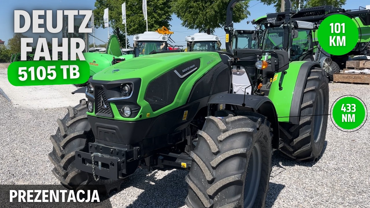 DEUTZ-FAHR 5105 TB - kabriolet specjalistyczny wśród ciągników | Prezentacja / test ciągnika