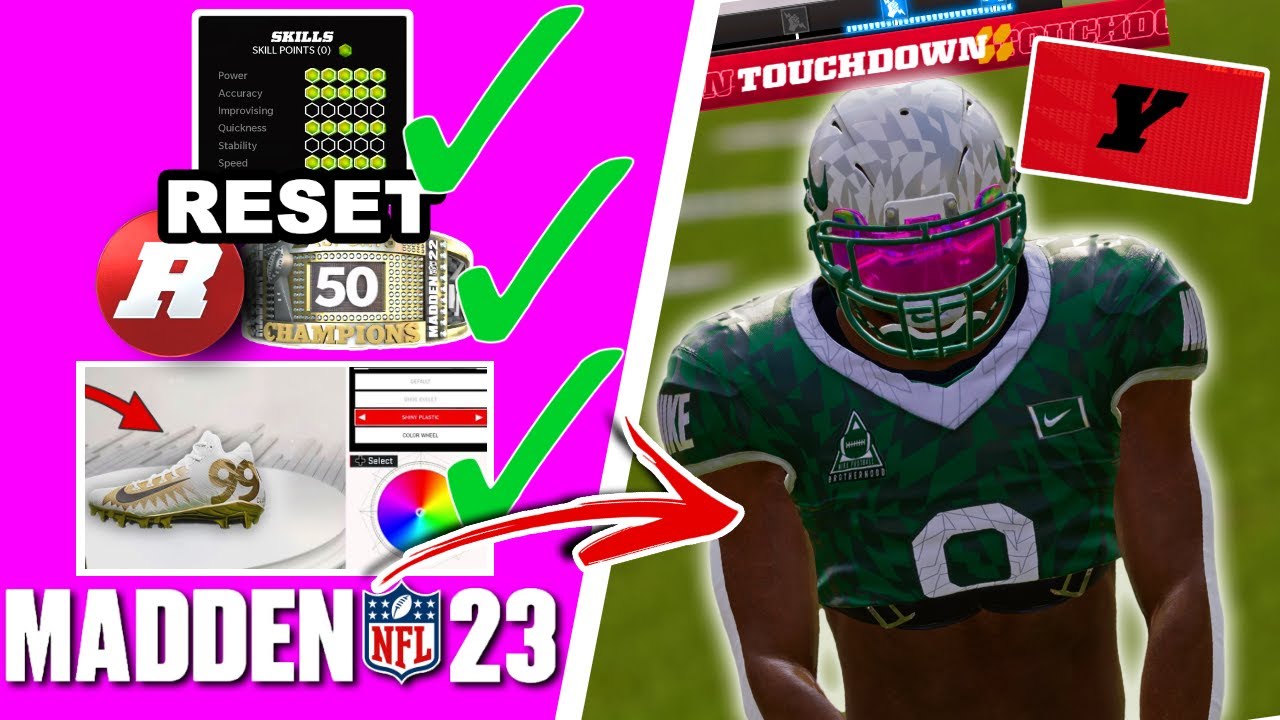 CUSTOM GEAR, SAVE OUTFITS, RESET SKILL POINTS AND MORE! 5 MORE THINGS EA NEEDS TO ADD MADDEN 23 YARD