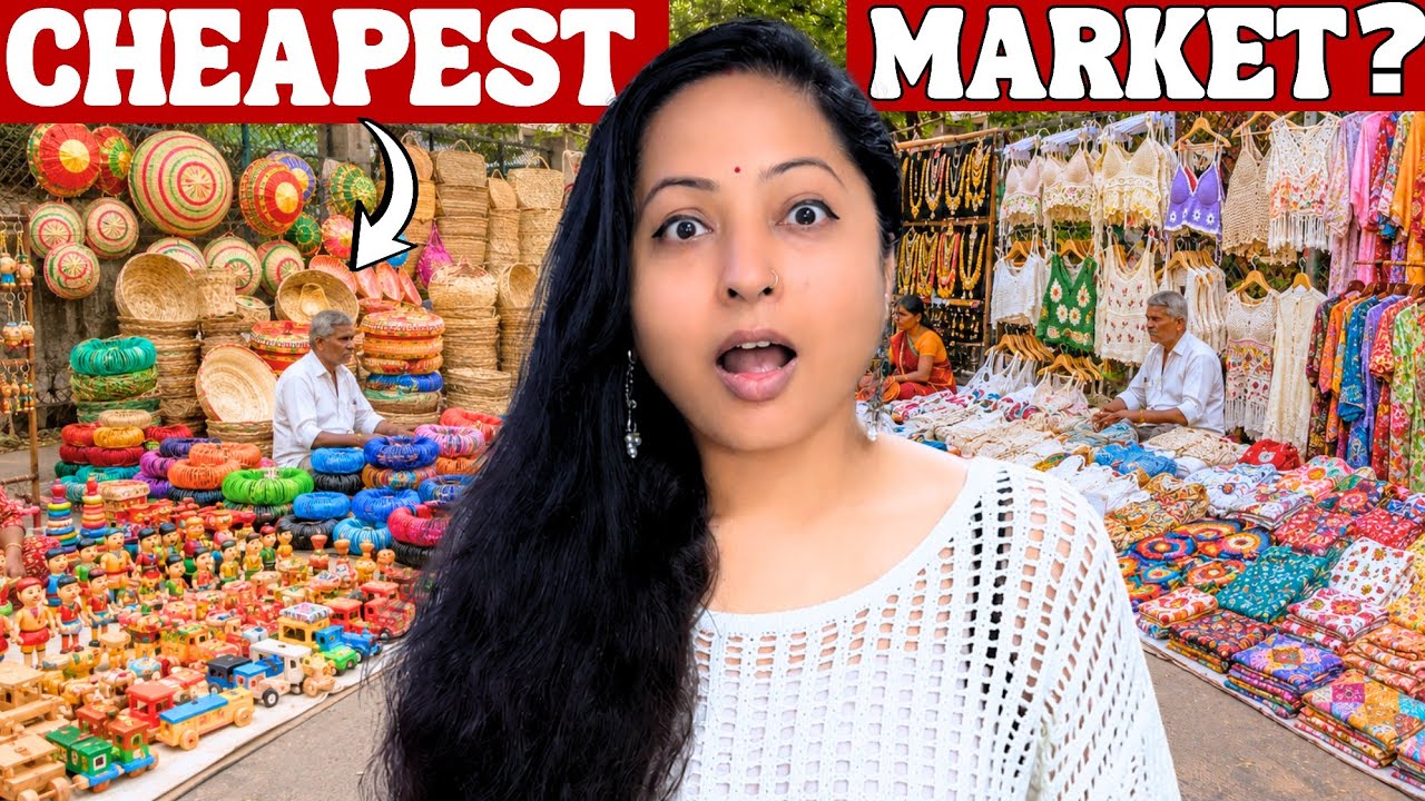 CHEAPEST Hidden STREET MARKET?🤑 | Mumbai Market se Sasta? | Wooden,Cane,Kurti,Jewellery,decor,etc