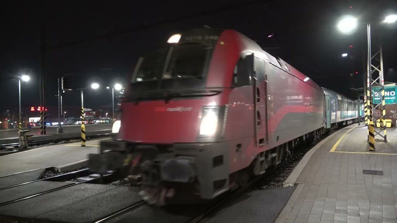 NJ 456 nightjet odjezd Brno hl.n.