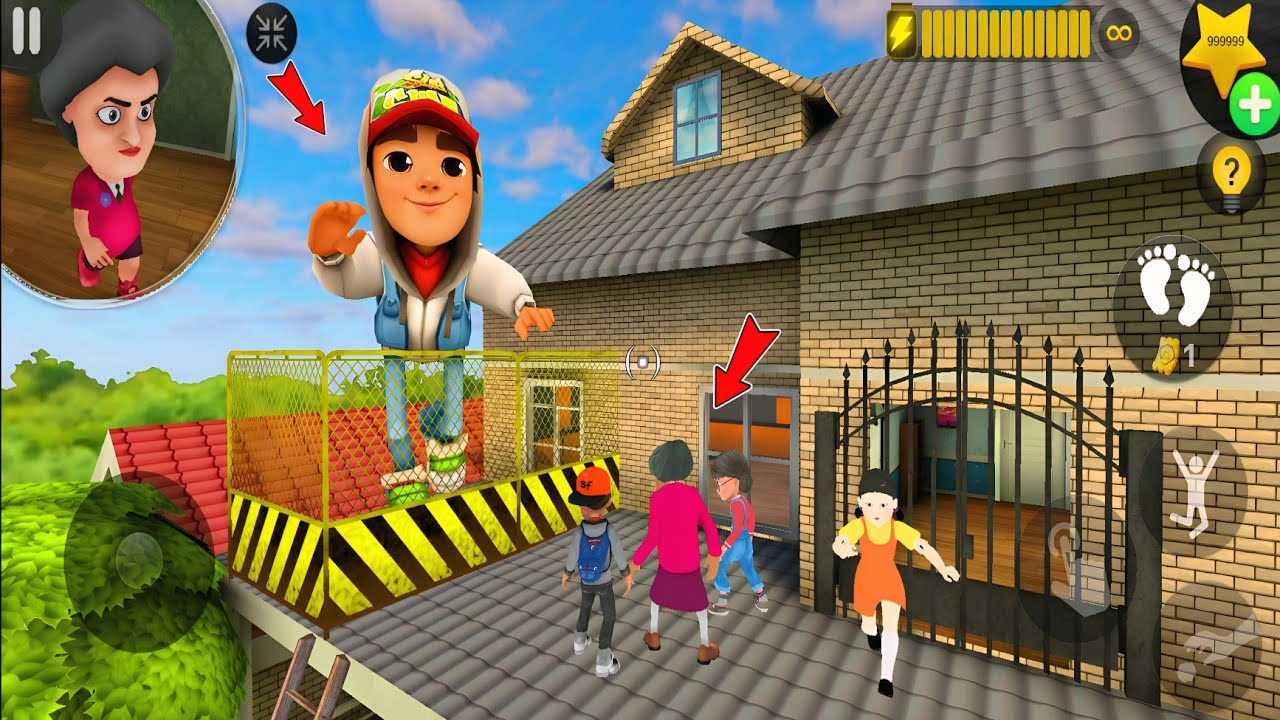 Giant Subway Kid in Scary Teacher 3D?! 😂 Prank Nick, Tani and Doll