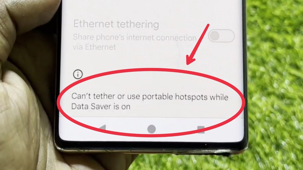 Can't tether or use portable Hotspots while Data Saver is on Problem in Android 14 || Google Pixel