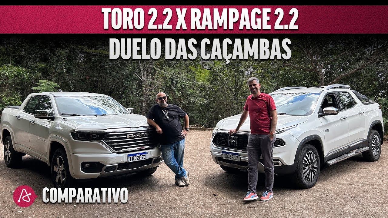 COMPARATIVO PICAPES:  QUAL &Eacute; A MELHOR, TORO RANCH OU RAMPAGE LARAMIE 2.2?