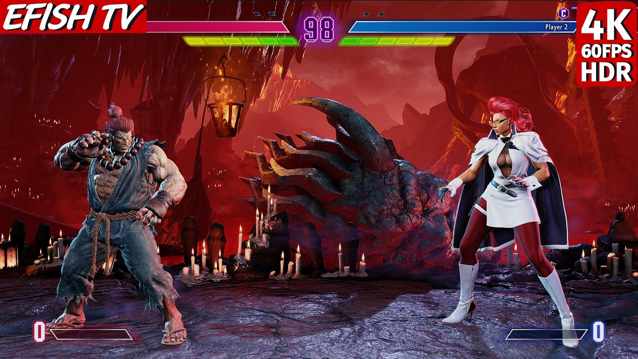 Akuma vs C. Viper (Hardest AI) - Street Fighter 6