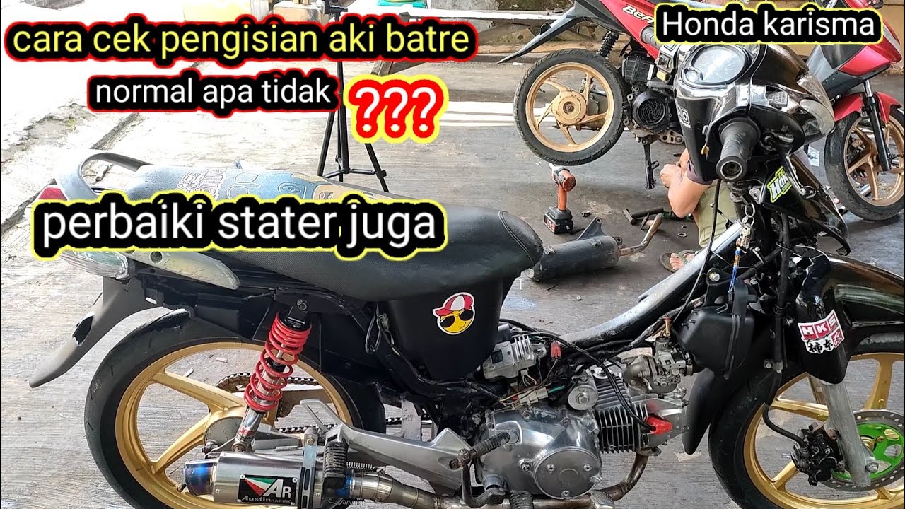 perbaiki stater tangan Honda karisma