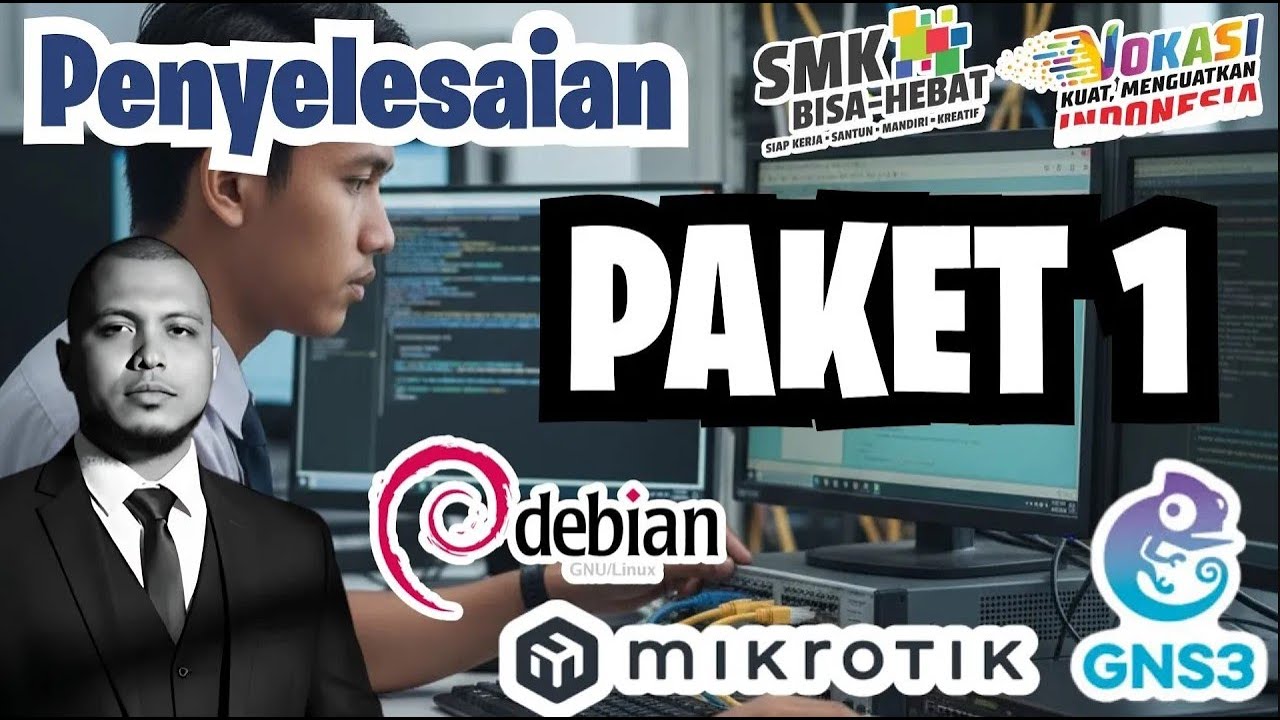 3️⃣ PENYELESAIAN SOAL UKK PAKET 1 SMK TKJ 2026 | PART 3 - GNS 3